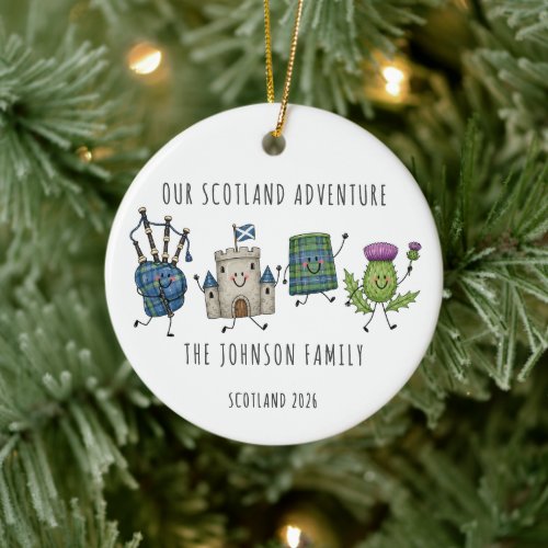 Our Scotland Adventure Family Ornament