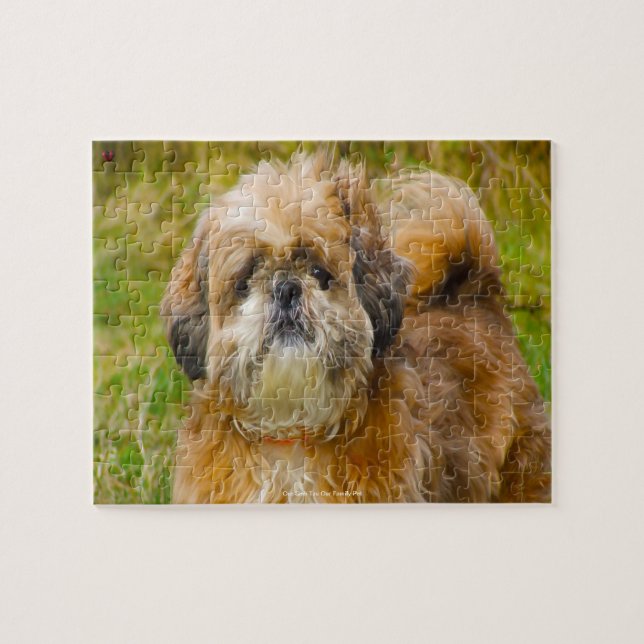 Our Shih Tzu Our Family Pet Jigsaw Puzzle (Horizontal)