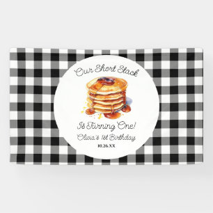 Our Short Stack Pancakes Breakfast Birthday Party Banner