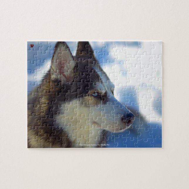 Our Siberian Huskey Our Family Pet Jigsaw Puzzle (Horizontal)