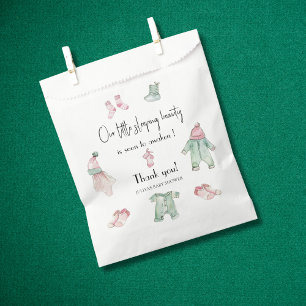 Our sleeping beauty baby shower favor bag
