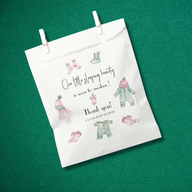 Our sleeping beauty  baby shower  favor bag (Creator Uploaded)