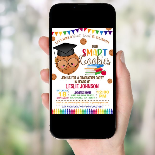 Our Smart Cookies Graduation Invitation (Front Digital)