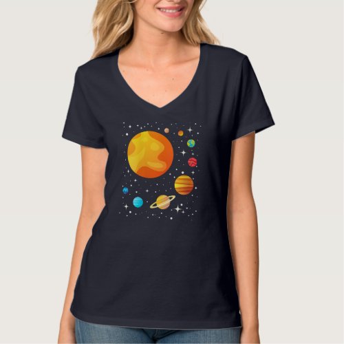 Our Solar System _ Astronomy Galaxy Astronomer Sci T_Shirt