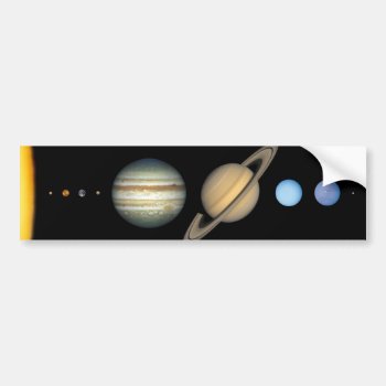 Our Solar System Bumper Sticker by madelaide at Zazzle