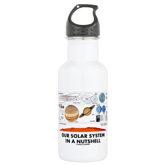 Our Solar System In A Nutshell Water Bottle