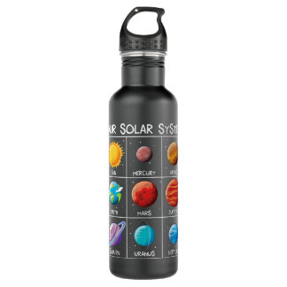 Our Solar System Planets Space boys girls science Stainless Steel Water Bottle