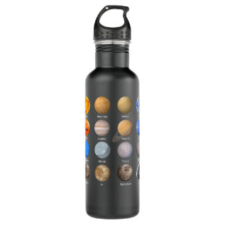 Our Solar System, Science Education,T Men, Women,  Stainless Steel Water Bottle
