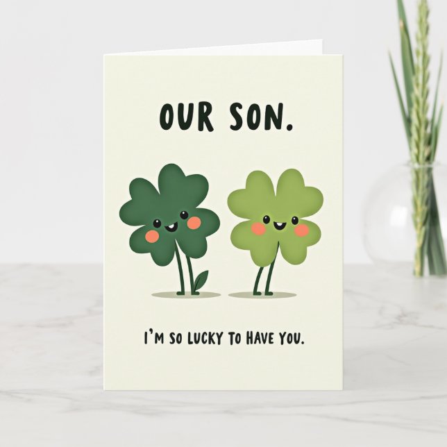 Our Son So Lucky Card (Front)