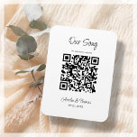 Our Song QR Code | Personalized Keepsake  Magnet<br><div class="desc">Modern QR Code keepsake which you can personalize by adding your own QR link to your special song.</div>