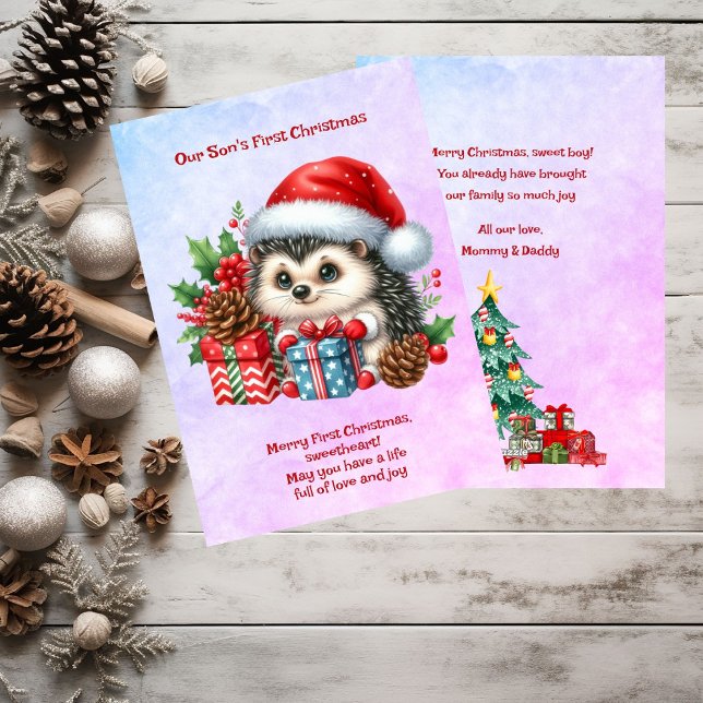 Our Son's First Christmas Holiday Card (Creator Uploaded)