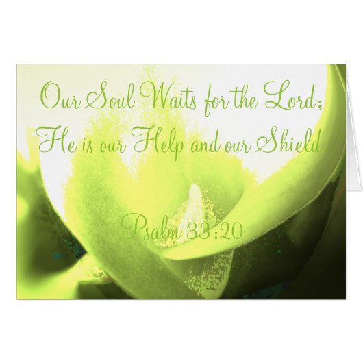 Our Soul Waits for the Lord Cards (Front Horizontal)