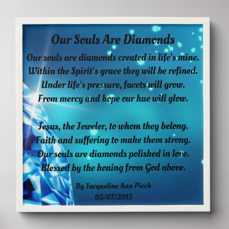 Our Souls Are Diamonds Peel And Stick Photo Tile