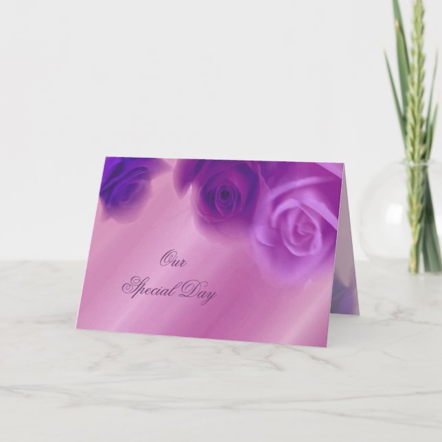 Our Special Day - Anniversary Card (Front)