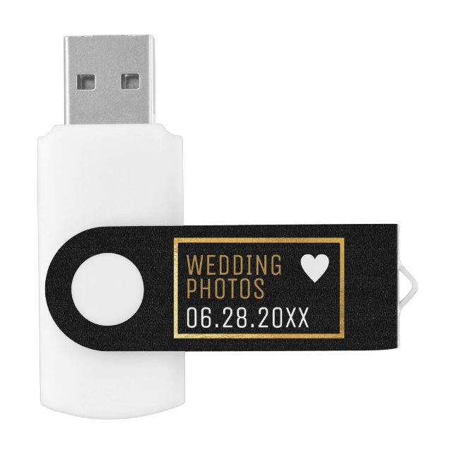 our special wedding photos saved on USB flash drive (Opened)