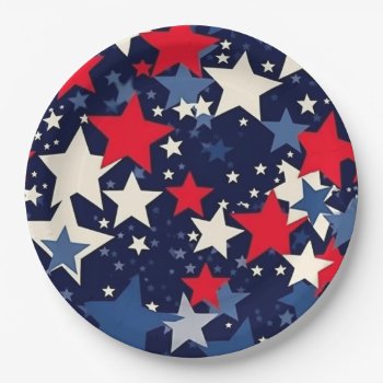 Our Stars Veterans Day Paper Plates by ZazzleHolidays at Zazzle