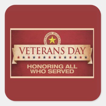 Our Stars Veterans Day Sticker by ZazzleHolidays at Zazzle