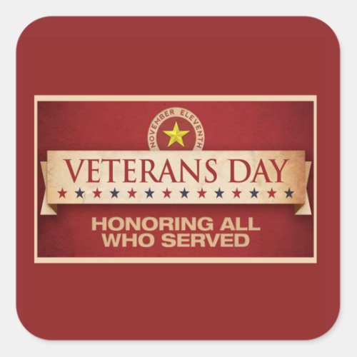 Our Stars Veterans Day Sticker