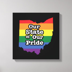 Our State of Our Pride Ohio Canvas Print