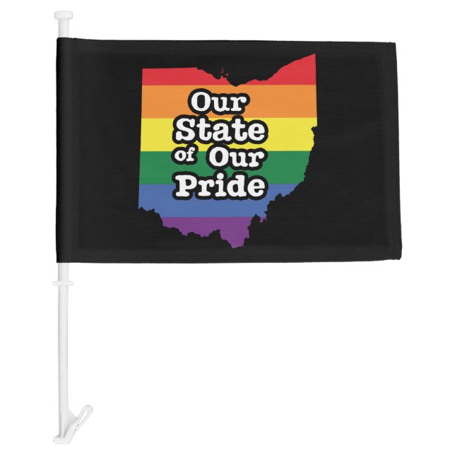 Our State of Our Pride | Ohio Car Flag (Front)