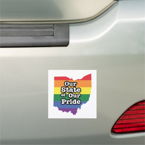 Our State of Our Pride  Ohio Car Magnet