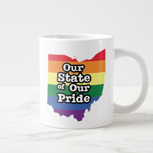 Our State of Our Pride | Ohio Giant Coffee Mug (Right)