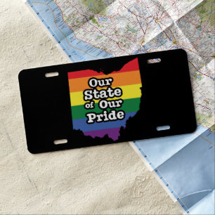 Our State of Our Pride Ohio License Plate