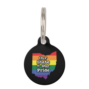 Our State of Our Pride Ohio Pet ID Tag