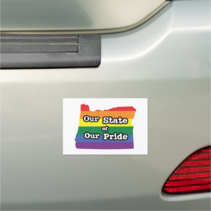 Our State of Our Pride Oregon Car Magnet