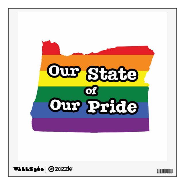 Our State of Our Pride | Oregon Wall Decal (Front)