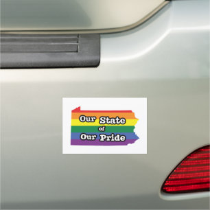 Our State of Our Pride Pennsylvania Car Magnet