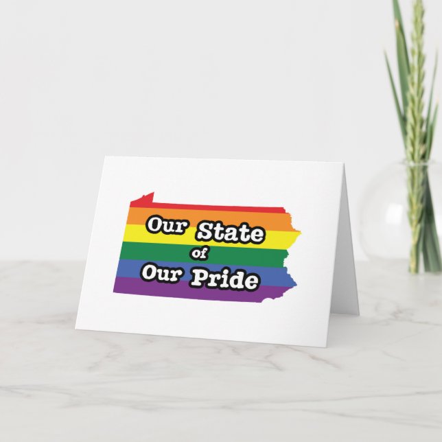 Our State of Our Pride | Pennsylvania Card (Front)