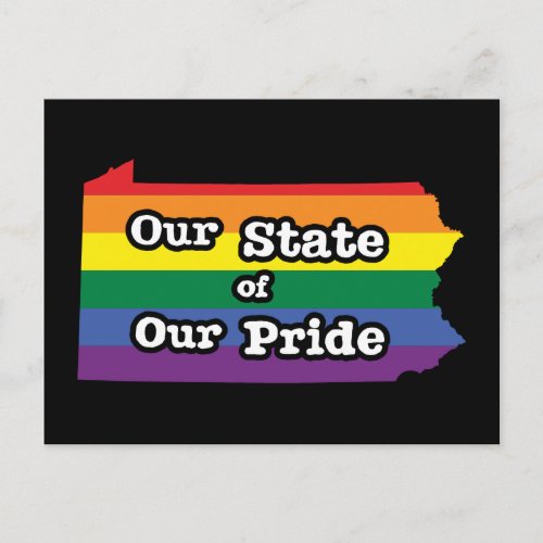 Our State of Our Pride  Pennsylvania Postcard
