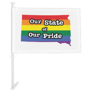 Our State of Our Pride   South Dakota Car Flag