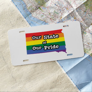 Our State of Our Pride South Dakota License Plate