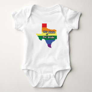 Our State of Our Pride Texas Baby Bodysuit