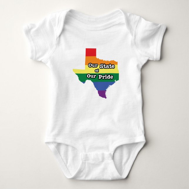 Our State of Our Pride | Texas Baby Bodysuit (Front)