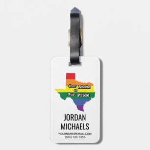 Our State of Our Pride Texas Luggage Tag