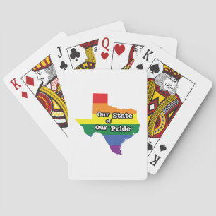 Our State of Our Pride Texas Poker Cards