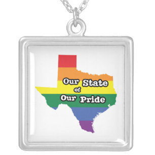 Our State of Our Pride Texas Silver Plated Necklace