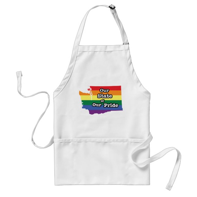 Our State of Our Pride | Washington Adult Apron (Front)