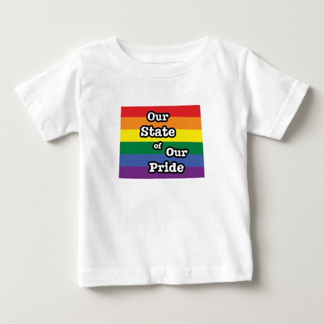 Our State of Our Pride | Wyoming Baby T-Shirt (Front)