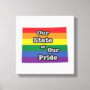 Our State of Our Pride Wyoming Canvas Print