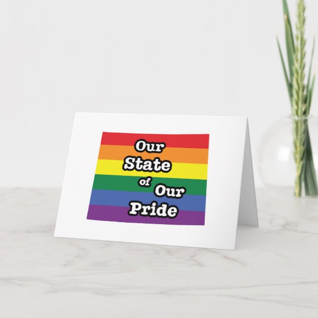 Our State of Our Pride | Wyoming Card (Front)