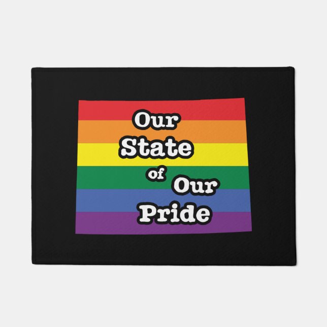 Our State of Our Pride | Wyoming Doormat (Front)