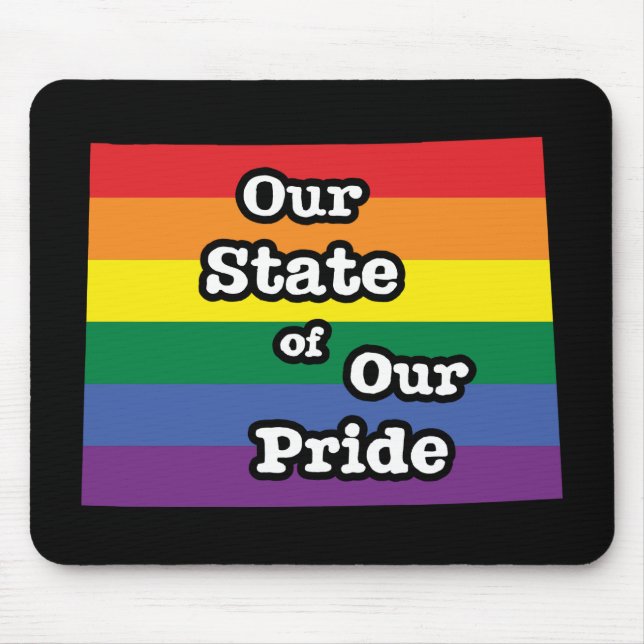 Our State of Our Pride | Wyoming Mouse Pad (Front)