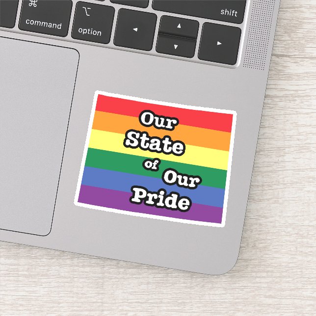Our State of Our Pride | Wyoming Sticker (Detail)