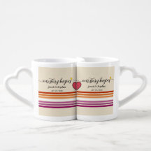 Our Story Begins Sunset Lesbian Flag Lovers' mug