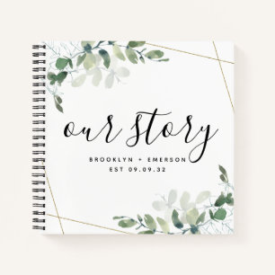 Our Story Eucalyptus Keepsake Journal
