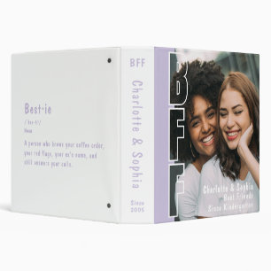 Our Story Forever BFF Purple Scrapbook Album 3 Ring Binder